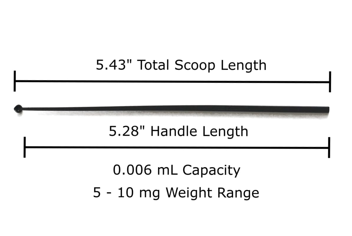 FitPowders Micro Scoop Combo Pack - 5mg to 35mg Measuring Spoons, BPA-Free, 3 Pack (1 of Each Size), Orange, Red, Black