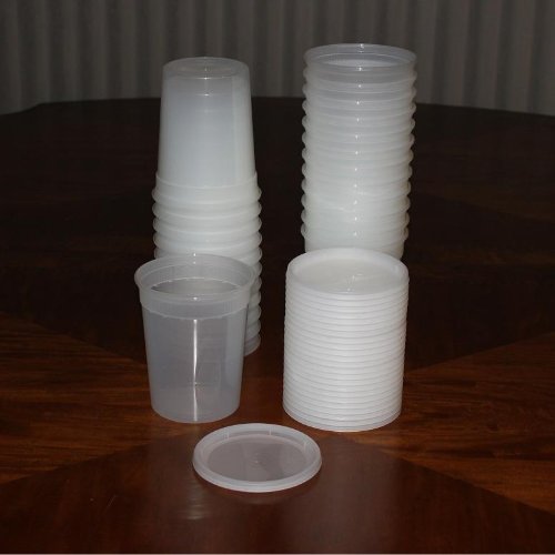 Delitainer 32 oz. Deli Food Containers w/ Lids - Box of 120 By: Newspring