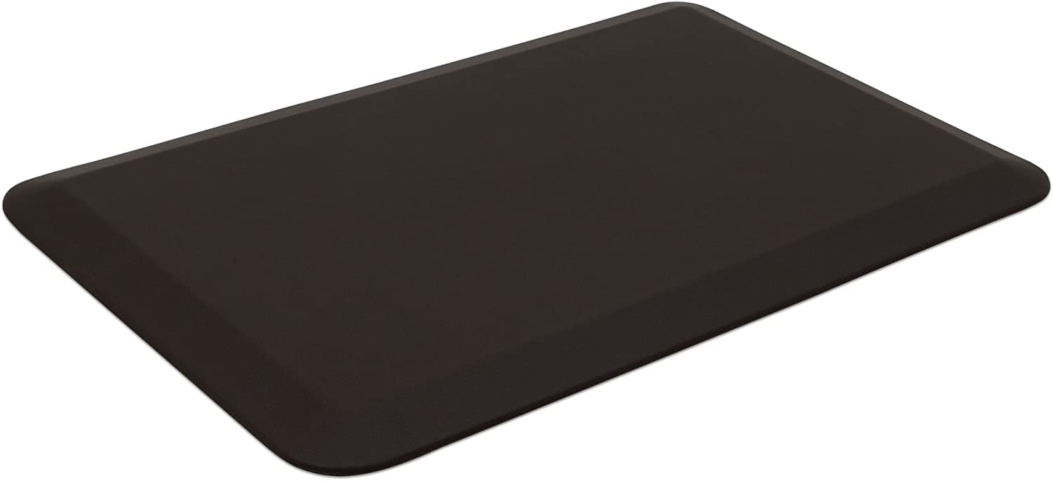 Gelpro Anti-Fatigue Designer Comfort Kitchen Floor Mat, 20X32   , Leather Grain Truffle Stain Resistant Surface With 3/4    Thic