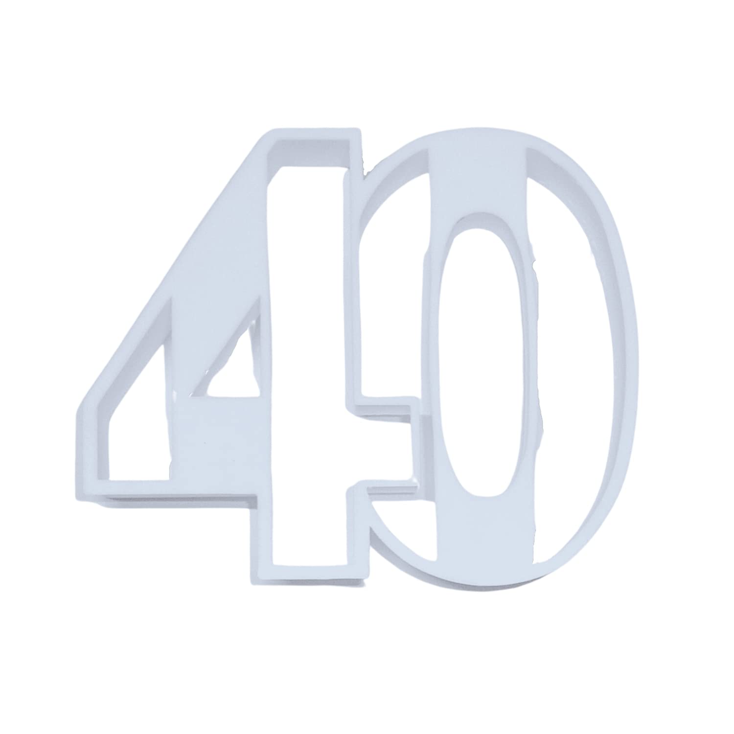Number 40 Forty Anniversary Birthday Event Cookie Cutter Made In Usa Pr108-40