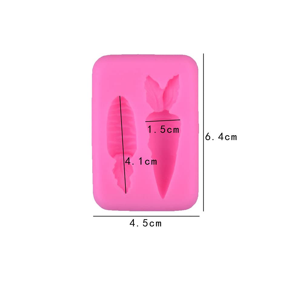 Cestony 3D Cute Mini Rabbit Bunny Animal And Vegetable Carrot Silicone Molds For Diy Cake Fondant Biscuit Cookies Soap Sugar Pud
