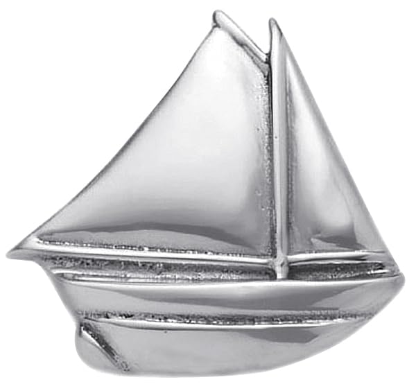Mariposa Sailboat Napkin Weight | Silver | Brillante | Gifts | Napkin Weights | Recycled Sandcast Aluminum | Handmade In Mexico