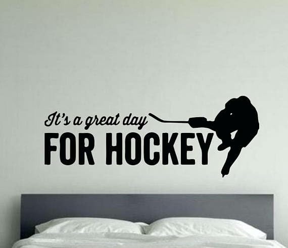 GADGETS WRAP Wall Decal Vinyl Sticker Hockey Player Quotes for Office Home Wall Decoration