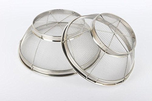 Set Of 3- Wash Strainer Colander Reinforced Basket Stainless Steel Kitchen Sieve Strainer With Fine Mesh Net Quality( Straining,