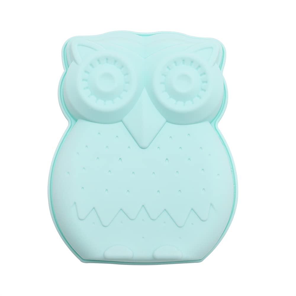 3D Owl Cake Pan, Silicone Owl Mold, Animal Molds, Resin Molds Silicone, Oven Safe Large 7X6 Inches