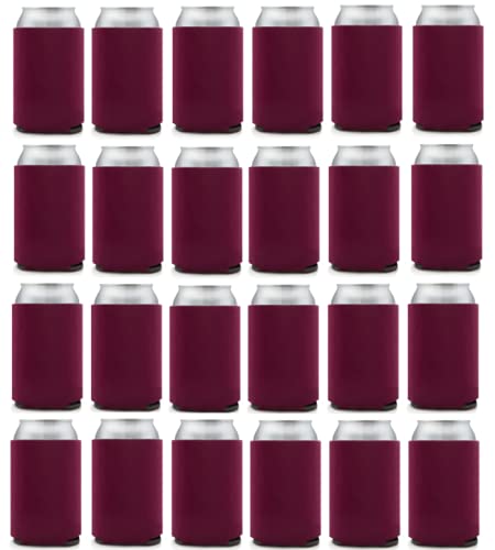 Can Cooler Sleeves Blank Poly Foam (48, Burgundy)