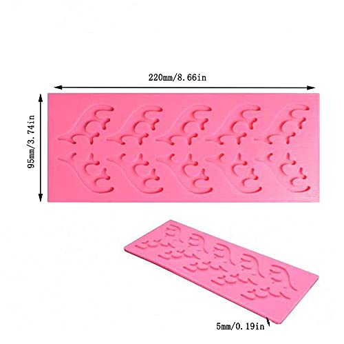 Cestony 2Pcs Antlers Shape Silicone Fondant Molds For Diy Cake Fondant Biscuit Cookies Sugar Pudding Chocolate Hard Candies Dess