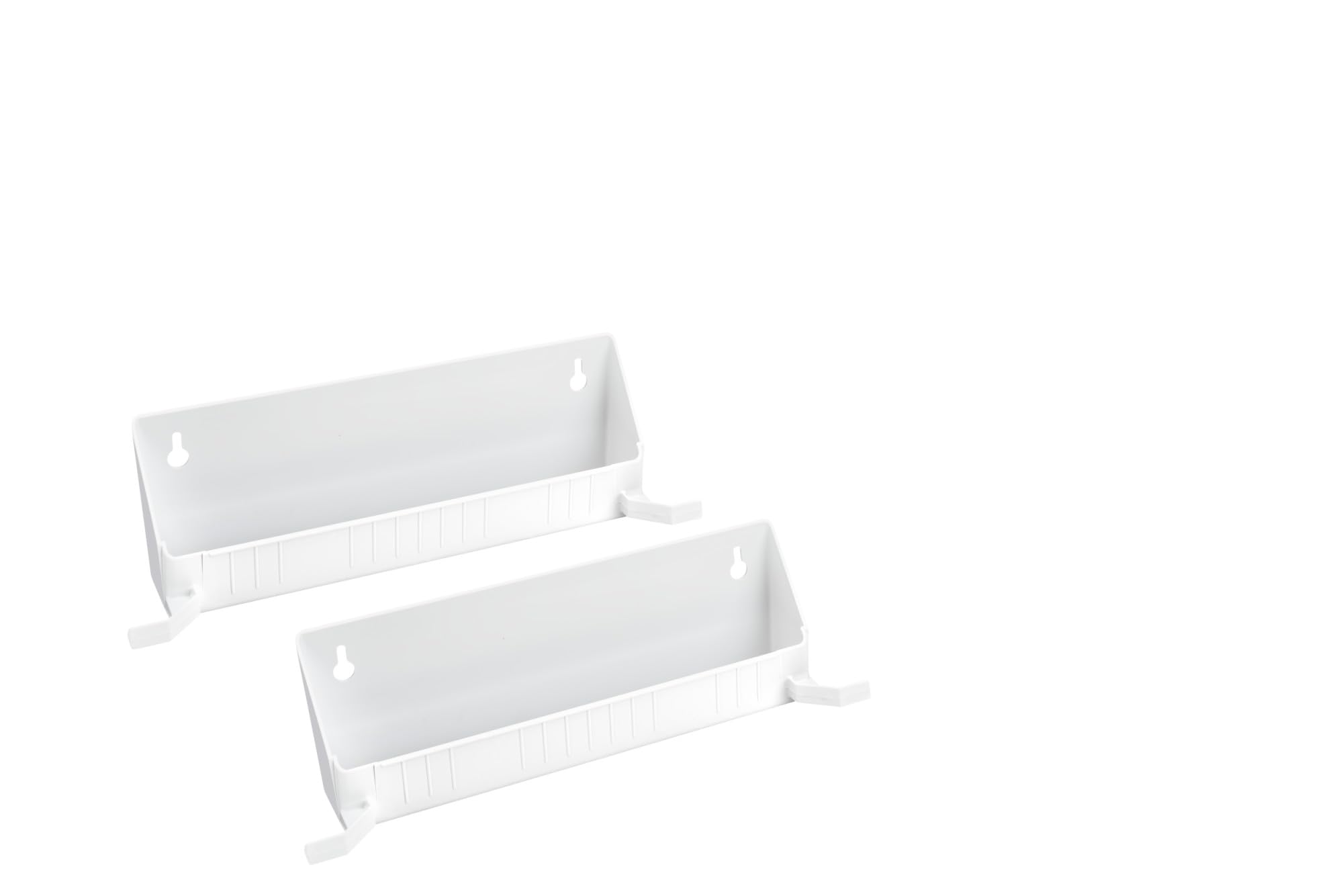RevAShelf Polymer Tip Out Tray w/Tab Stops for Sink Base Cabinets, White