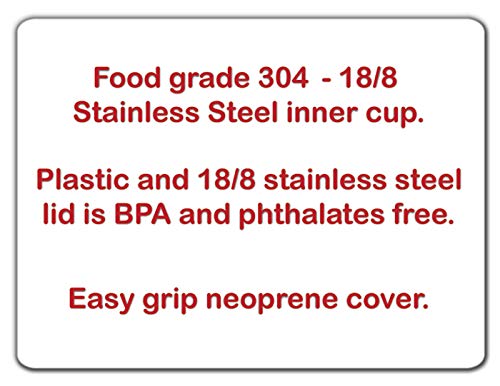 Mugzie Max 20 Ounce Stainless Steel Travel Mug With Wetsuit Cover - Wolf Painting