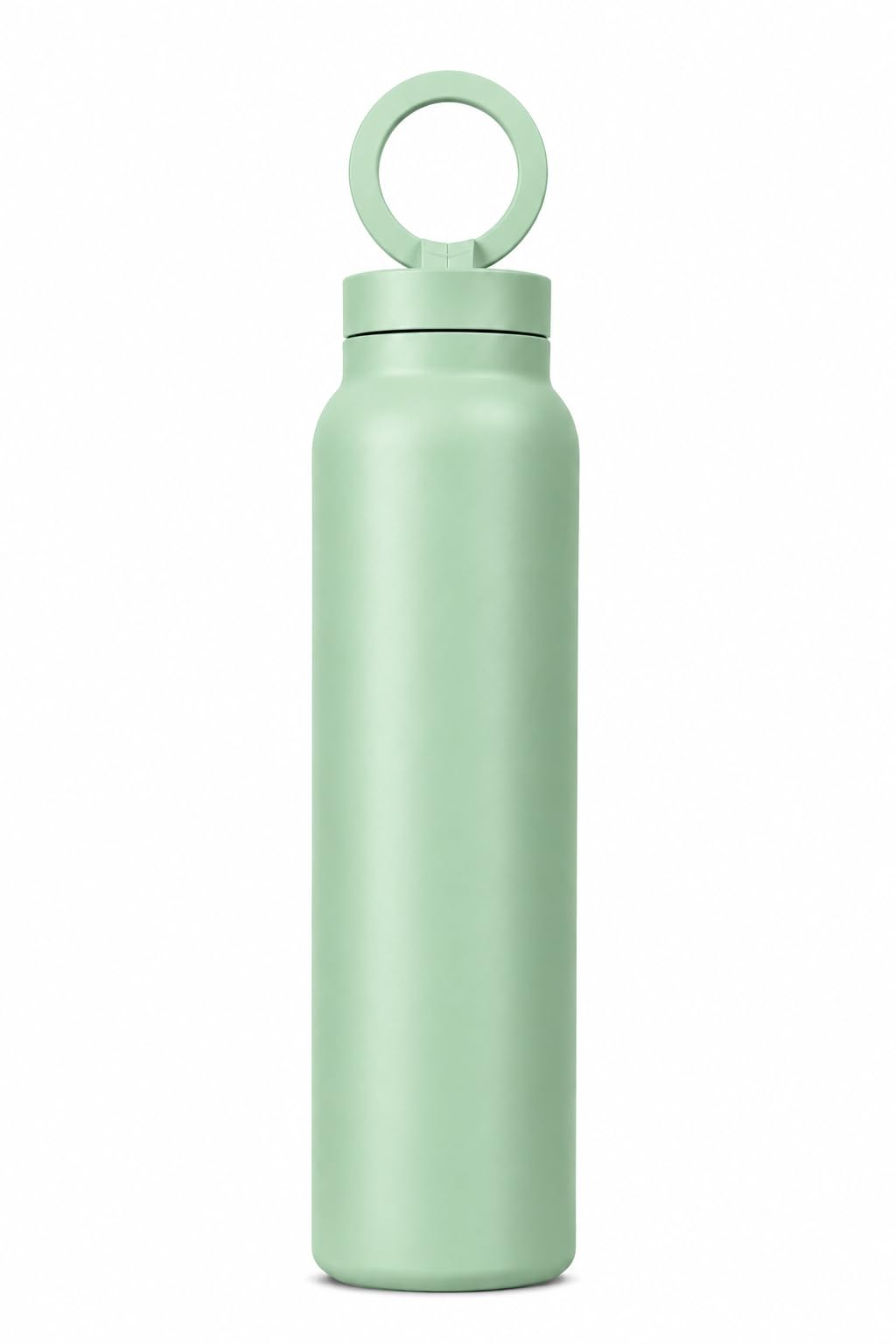 G&SS Water Bottle with Magnetic Phone Mount & Sip Straw Lid  Insulated Stainless Steel Bottle for Workouts, Content Creation, N