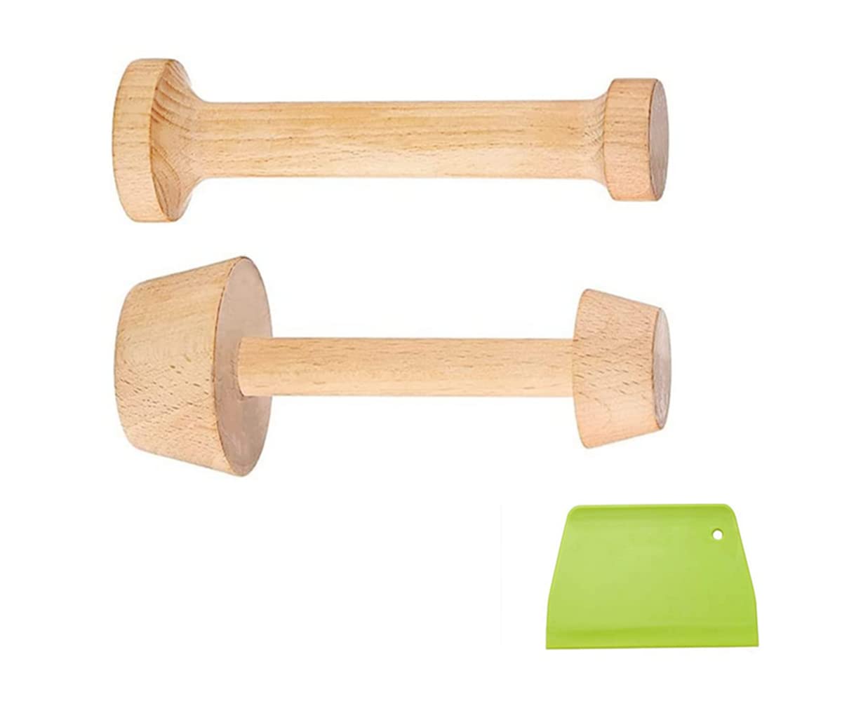 Yudong Double Sided Wooden Egg Tart Mold Pastry Tamper Tool Diy Pastry Baking Shaper Kitchen Tool For Pecan Pie, Cheesecake And