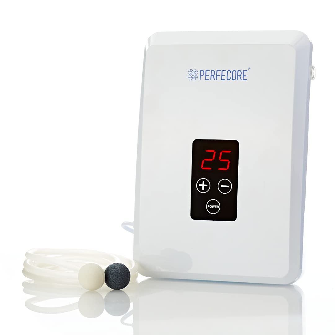 Perfecore Water Ozonator - Odor Eliminator and Fresh Water Machine w/Diffuser Stones and Timer - For Home, Kitchen, Fruits & Veg