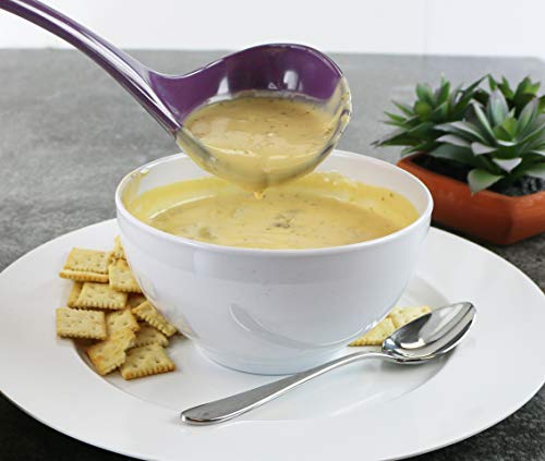 Reston Lloyd Melamine Soup Ladle Kitchen Utensil, Premium Quality Utensil With Heat Resistant Ergonomic Handle, Durable Bpa-Free
