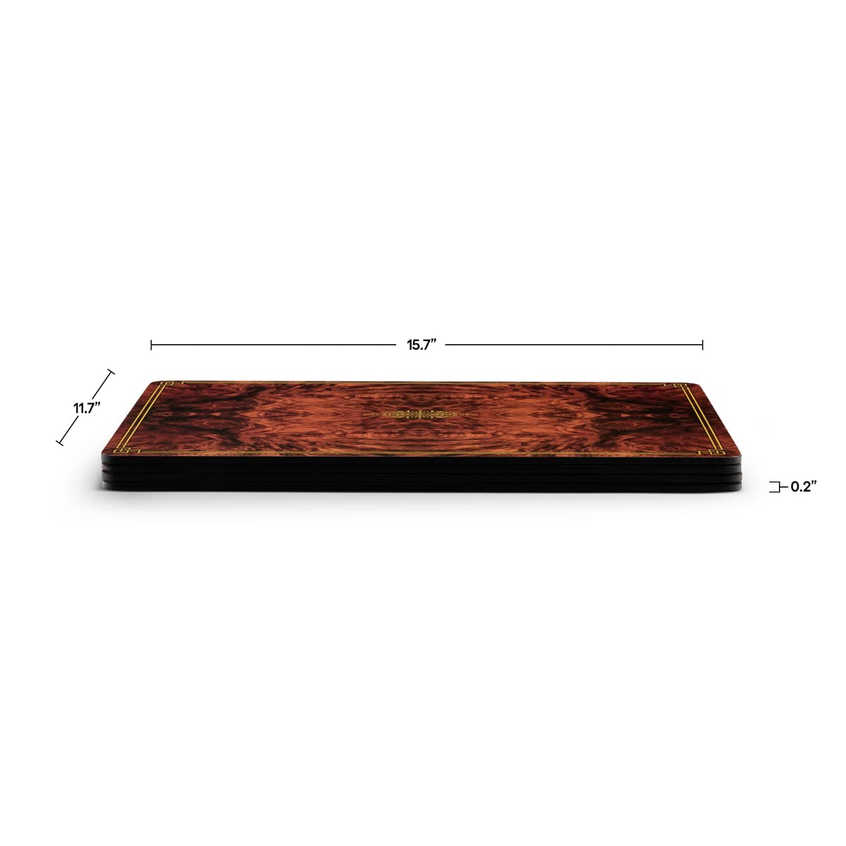 Pimpernel Walnut Burlap Collection Placemats | Set Of 4 | Heat Resistant Mats | Cork-Backed Board | Hard Placemat Set For Dining