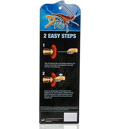 D Vein Lobster Deveiner - Simple To Use Lobster Cleaner Tool - Perfect For Divers And Lobster Lovers To Use With Lobster Cracker