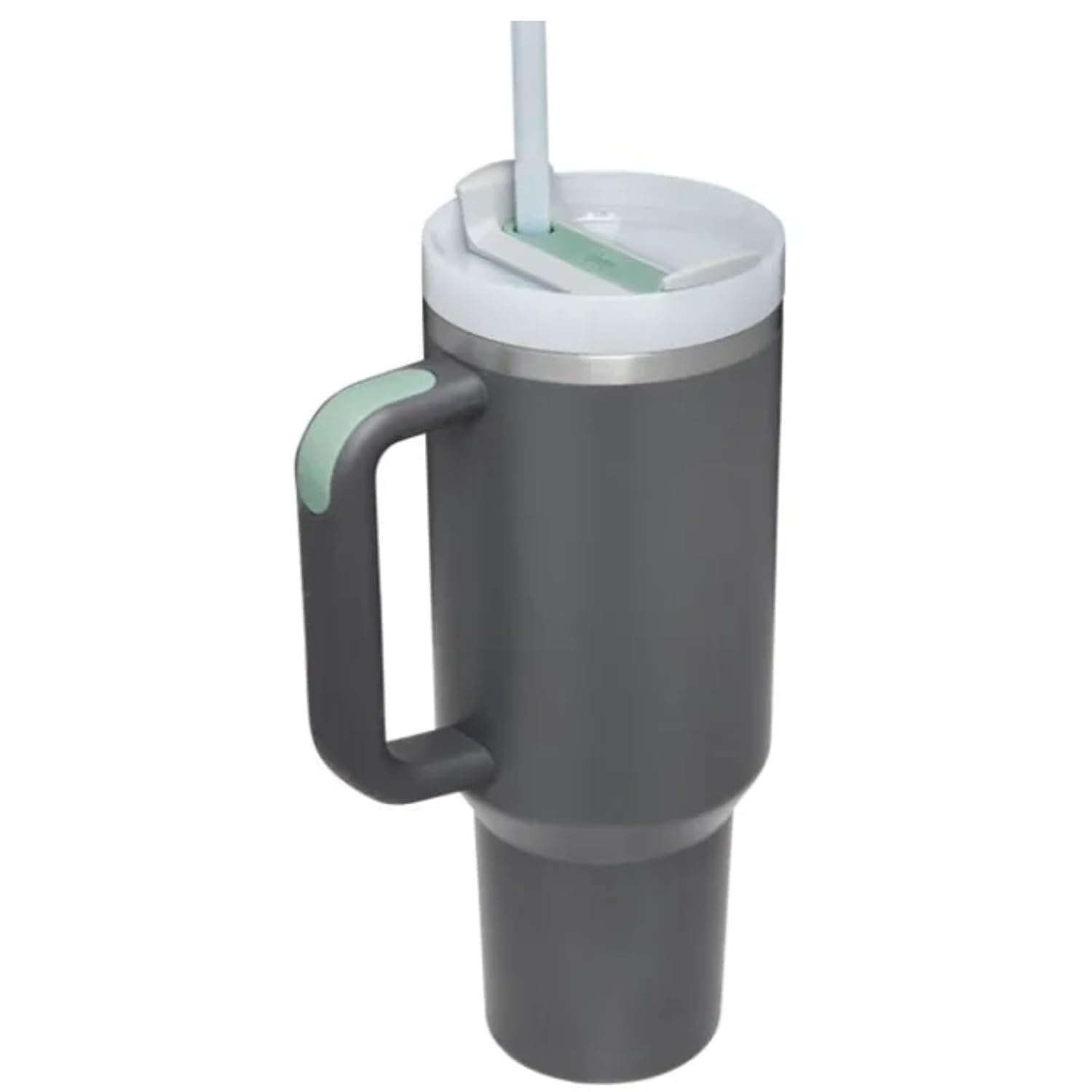 Abudit Stainless Steel Tumbler With Lid And Straw, Insulated Tumbler 1200Ml Cup With Handle,Hot & Cold For Hrs, Leakproof Mug Cu