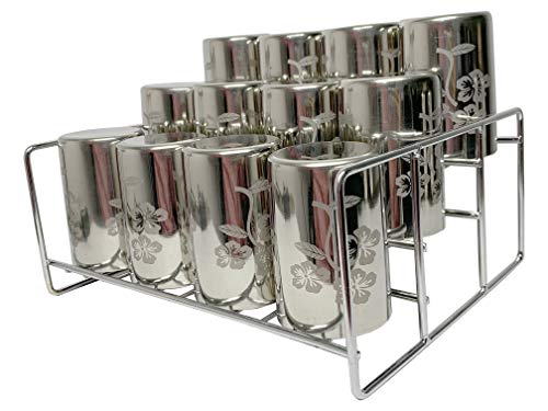 Jugte 3Tier Step Standing Rack Stainless Steel Kitchen Cabinets Storage Racks Step For Kitchen Storage Countertop Display Shelf