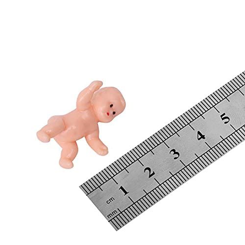 JUXINGDAZYF King Cake Babies - 1.2" Mini Plastic Figurines, 36Pcs, Latin Color for Baby Shower, Party Favor Decorations