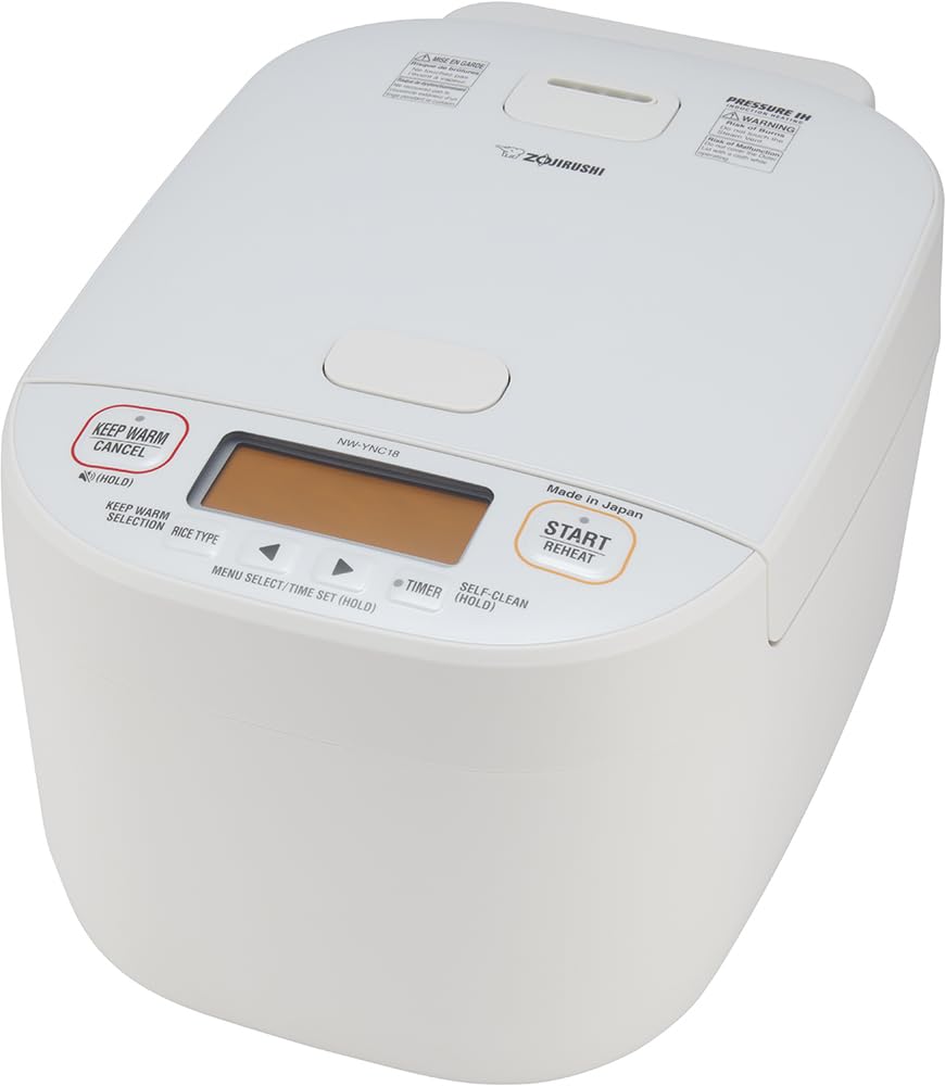 Zojirushi NW-YNC18WA Induction Rice Cooker and Warmer10 Cup, White