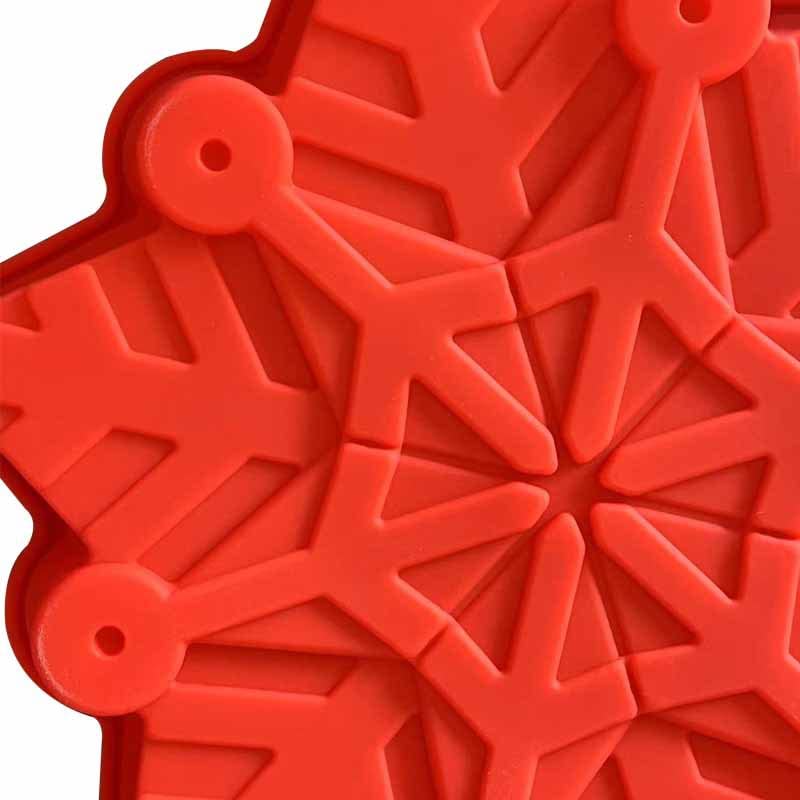 Zavaca - 3D Large Christmas Snowflake Cake Mold For Baking Non-Stick Shapes Cake Pan (Random Color)