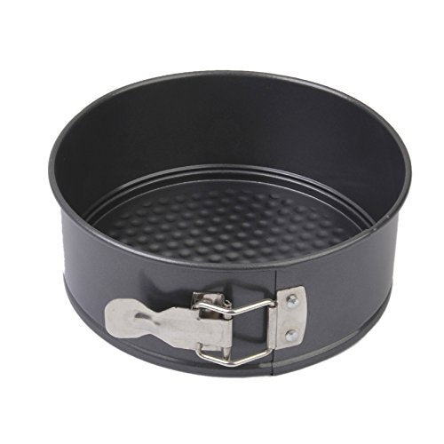 Gabkey 7 Inch Springform Interlocking And Leak-Proof Seal Carbon Cake Springform Pan