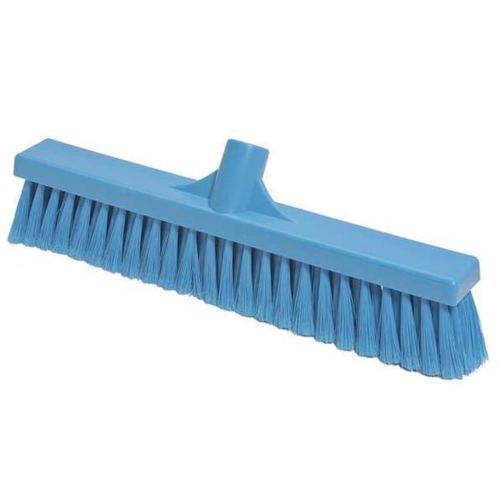Vikan 31783 Fine Sweep Floor Broom Head, Polypropylene Block, 161/2 Bristle, Blue