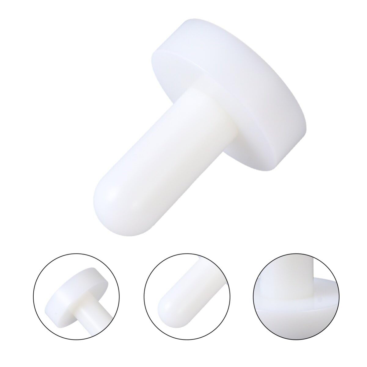 Hemoton Plastic Tart Pastry Tamper Pastry Double Ended Dough Tart Tamper Baking Tool Shaping Kitchen Tool