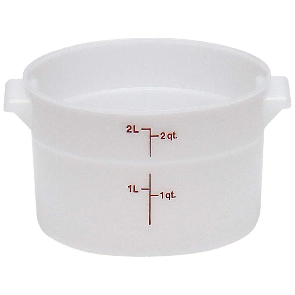 Cambro Round 2 Quart Poly White, Red (Rfs2148)