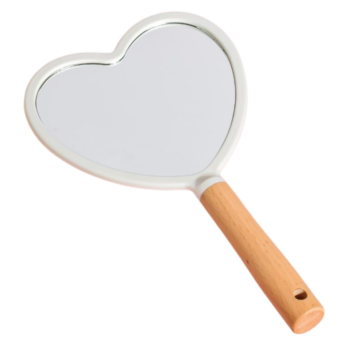 Nestasia Love Heart Hand Mirror | Lightweight And Adorable Vanity Mirror For Makeup And Touch-Ups On The Go | Crystal-Clear Refl