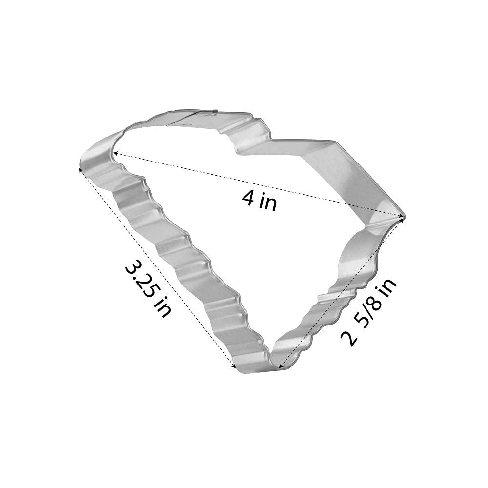 Foose Store South Carolina Cookie Cutter 4 Inch -Tin Plated Steel Cookie Cutters - South Carolina Cookie Mold
