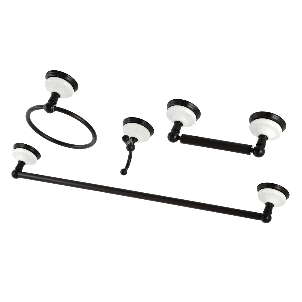 Kingston Brass Bak1111478Orb Victorian 4-Piece Bathroom Hardware, Oil Rubbed Bronze