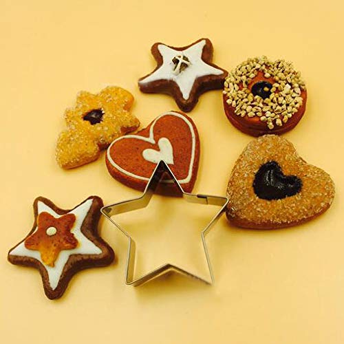 Wotoy Stars And Moon Biscuit Cake Night Sky Theme Cutting Mold - Stainless Steel
