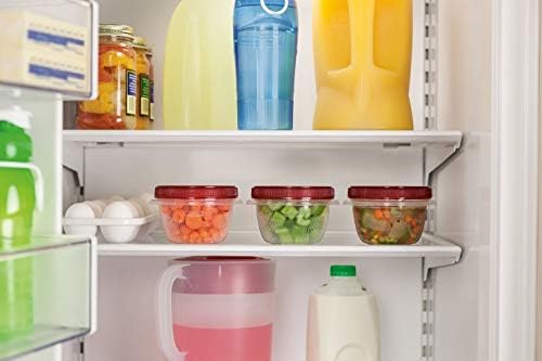 Rubbermaid Takealongs Twist & Seal, Twist Top Food Storage Containers, 2 Cup, 3 Pack