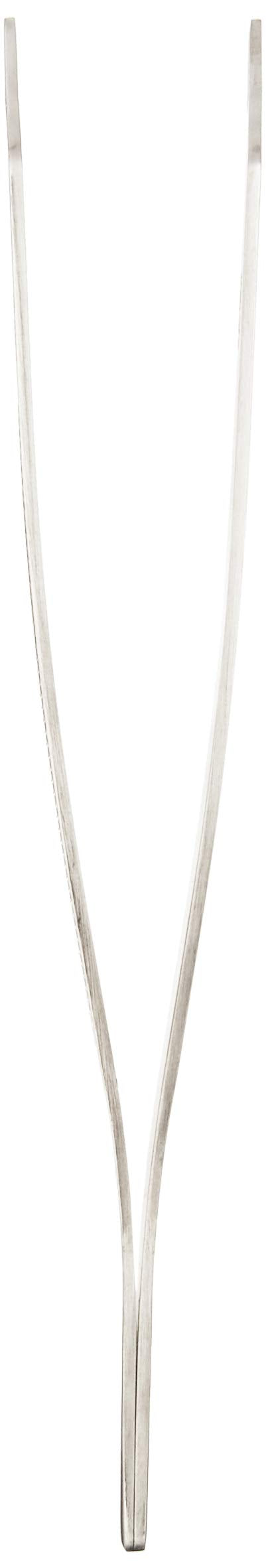 Mercer Culinary 18-8 Stainless Steel Chef Plating Tongs, Curved Tip, 11-3/4 Inch