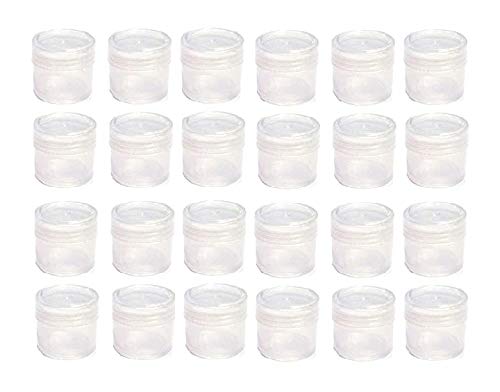 Right Small Tiny Containers Plastic Clear Boxes With Screw Lid 5 Ml (Pack Of 12)