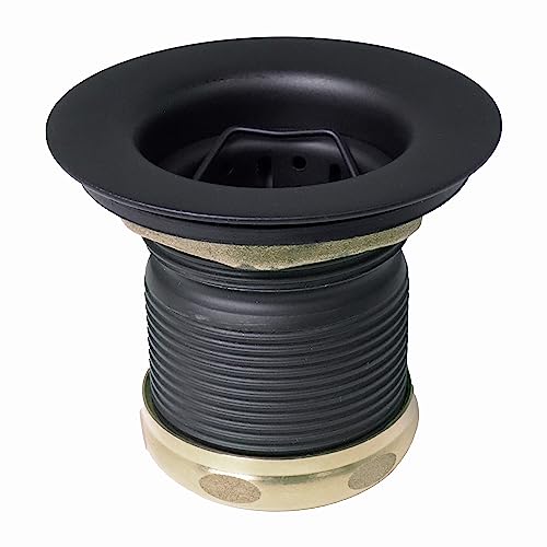 Westbrass Junior Basket Style Bar Sink Strainer  Matte Black  D218-62
