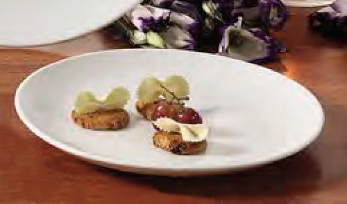 Cac China Restaurant Coupe 10-Inch Porcelain Plate, Box Of 24, Super White Bright White