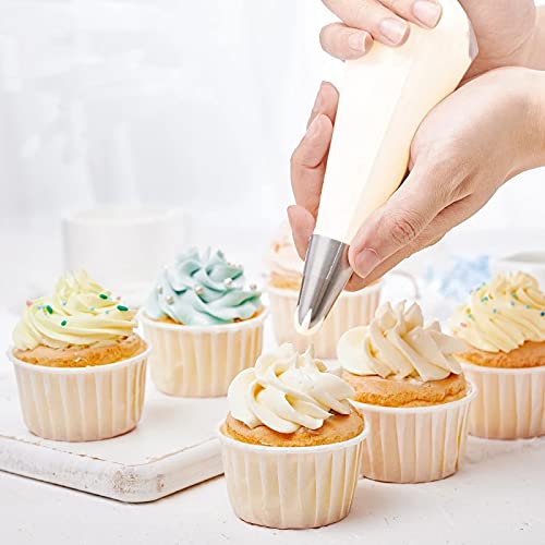 Large Icing Piping Tips Set For Cake Decorating,6 Decorating Tips Stainless Steel Pastry Tips,Flower Frosting Tips Nozzles,#1M 2