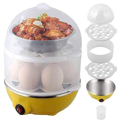 Arckord Multifunction Electric Egg Boiler Cooker And Steamer Automatic Off Egg Boiler Cooker Machine Ideal For Kitchen (Multicol