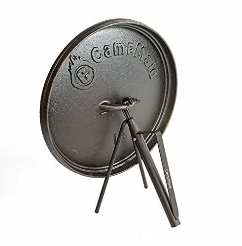 Campmaid Dutch Oven Kickstand & Lid Lifter - Durable Dutch Oven Lid Lifter - Lightweight & Portable Camp Cooking Accessories - U