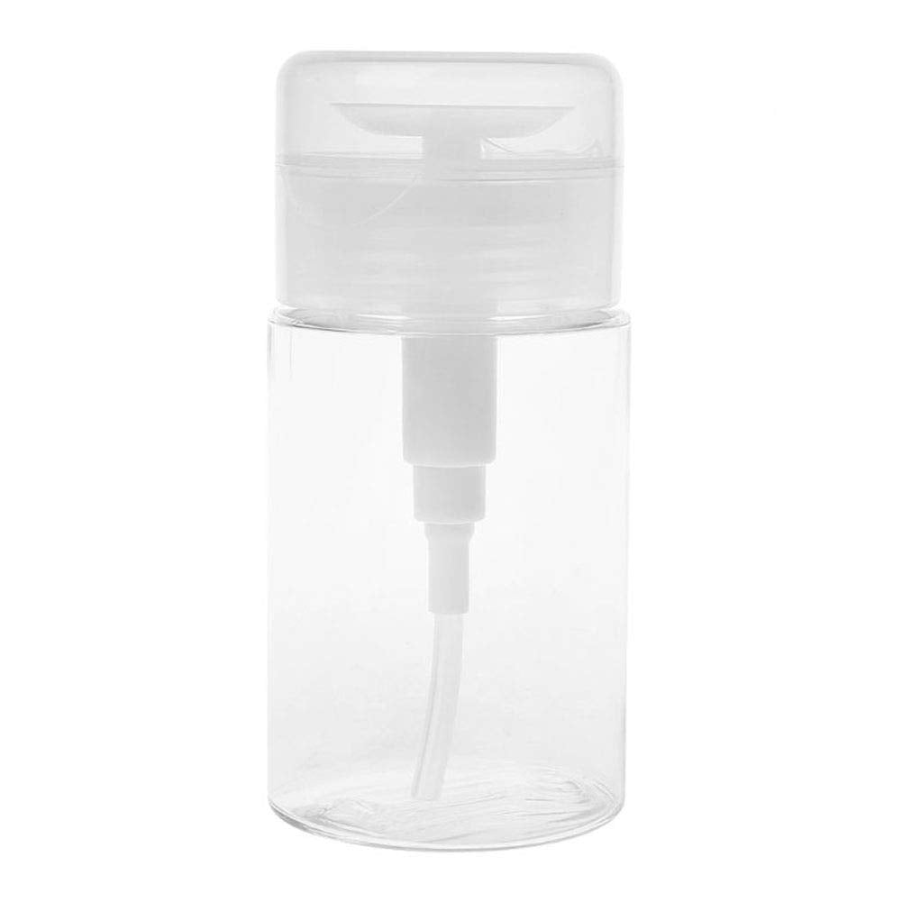 Akoak Petg Push Down Empty Pump Dispenser Bottle For Nail Polish And Makeup Remover,Bpa Free,150Ml(5Oz)