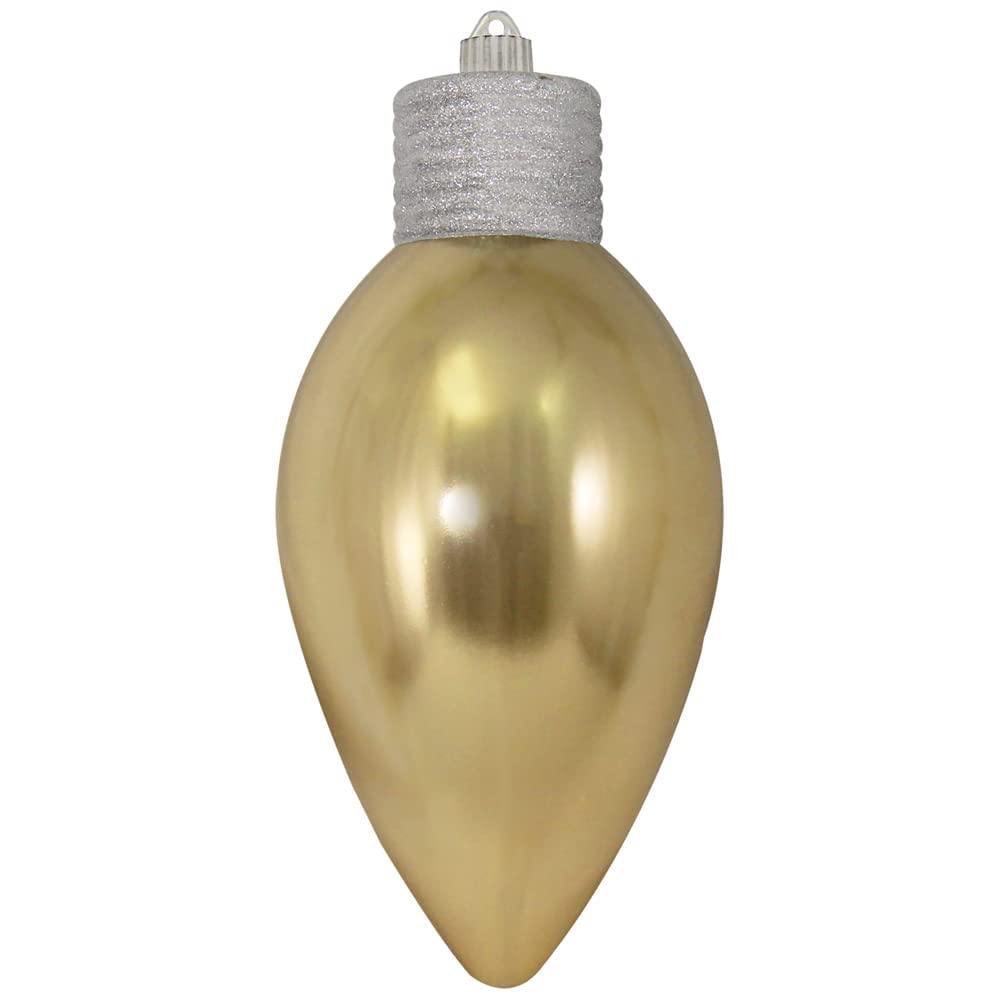 Christmas By Krebs 12 (300mm) Ornament, Commercial Grade Indoor, Outdoor Shatterproof Plastic Water Resistant Lightbulb Ornament