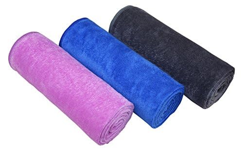MAYOUTH gym Towels for Men & Women Microfiber Sports Towel Set Fast Drying & Absorbent Workout Sweat Towels for Fitness Yoga  golf camping 3-Pack gift Present