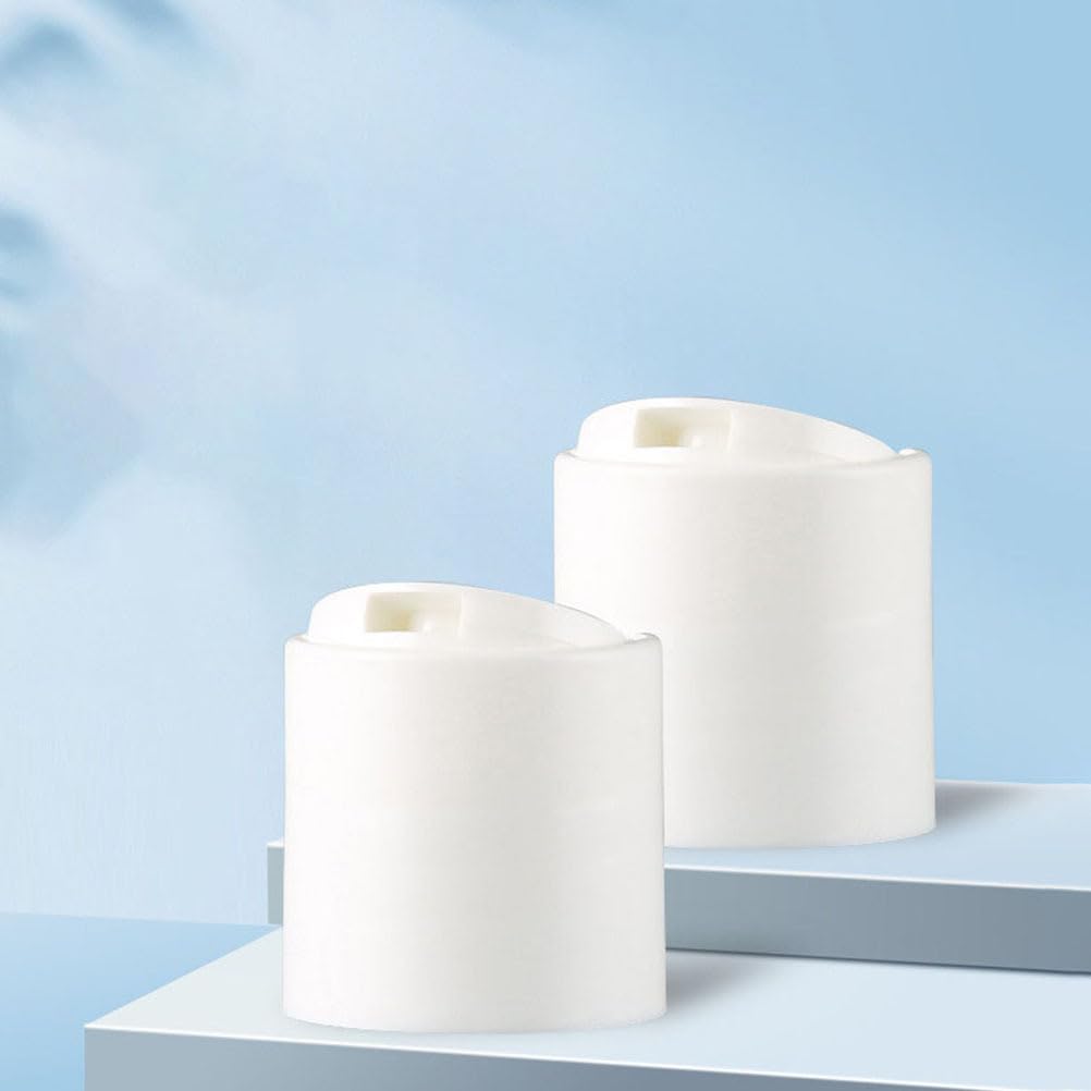 Minkissy 6Pcs White Plastic Lotion Bottle Caps Replacement Dispensing Lids Pump For Shampoo Lotion Tops Shampoo Pump Head Plasti