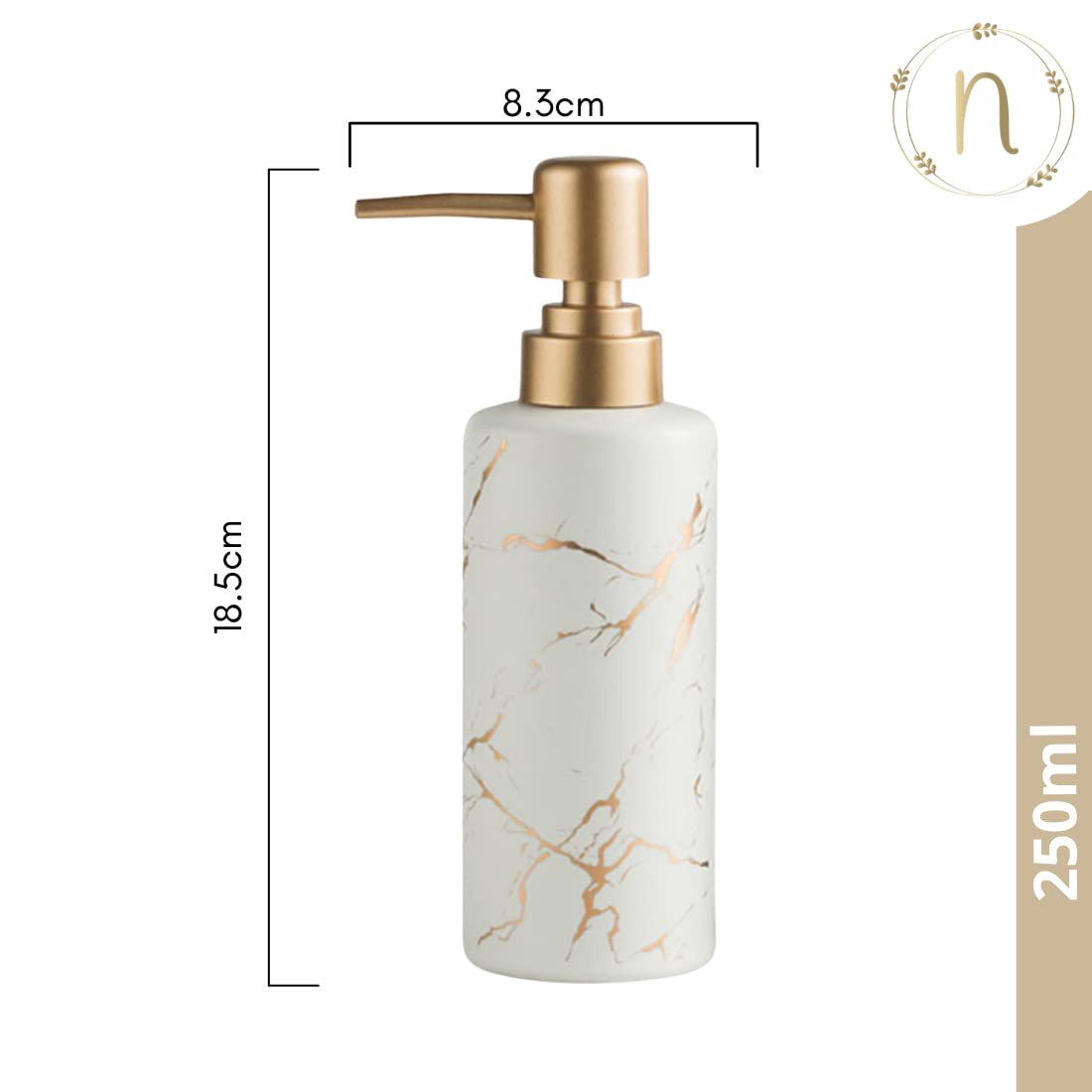 Nestasia Long-Lasting Shampoo Dispenser For Bathroom | Liquid Handwash Dispenser Pump For Kitchen | Soap Dispenser | Bathroom Ac