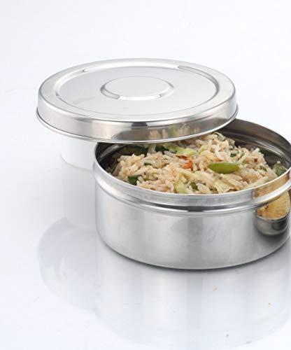 Tallboy Stainless Steel Food Storage Container (Poori Dabba) Dia: 13 Inch