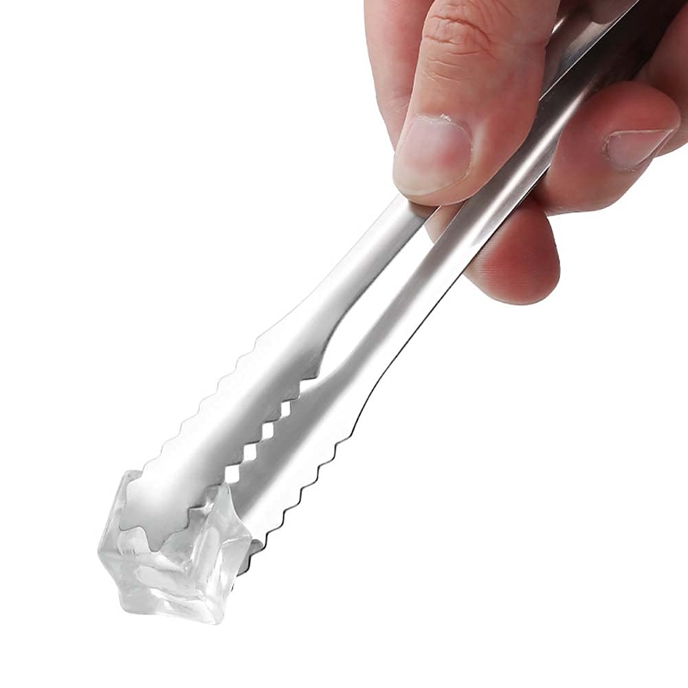 6 Pieces Ice Tongs Mini Sugar Tongs Stainless Steel Appetizers Tongs Food Serving Tongs Ice Cube Tongs Sugar Cube Tongs Barbecue