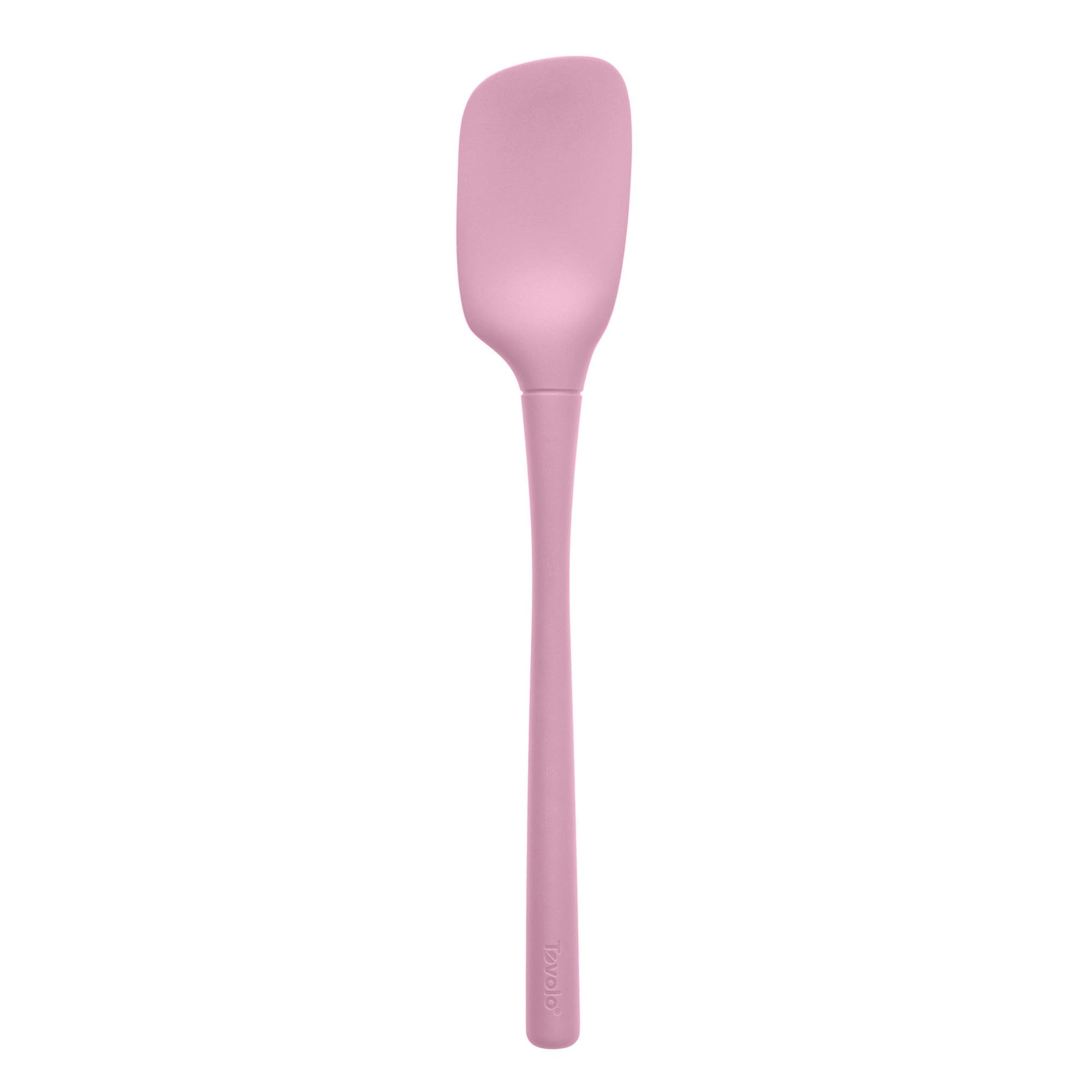 Tovolo Flex-Core All Silicone Spatula, Tapered Silicone Edge for Scraping, Ergonomic Handle, Heat-Resistant Rubber Spatula, BPA-