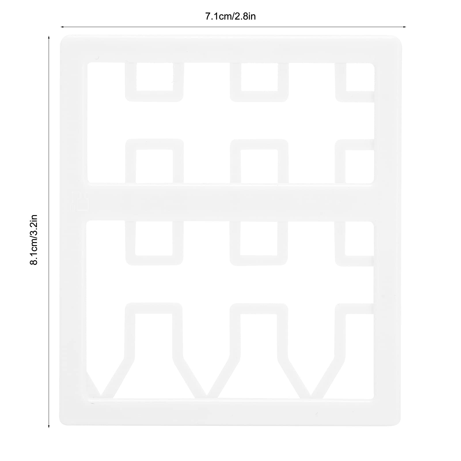 Aunmas Fence Cookie Cutter, Plastic Fondant Cake Fence Printing Cutting For Diy Fondant, Gum Paste, Polymer Clay, Cake Border De