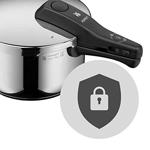 WMF Perfect - Quick Cooker     22 cm Diameter of 6 Litres and a Half Cromargan Stainless Steel for Induction